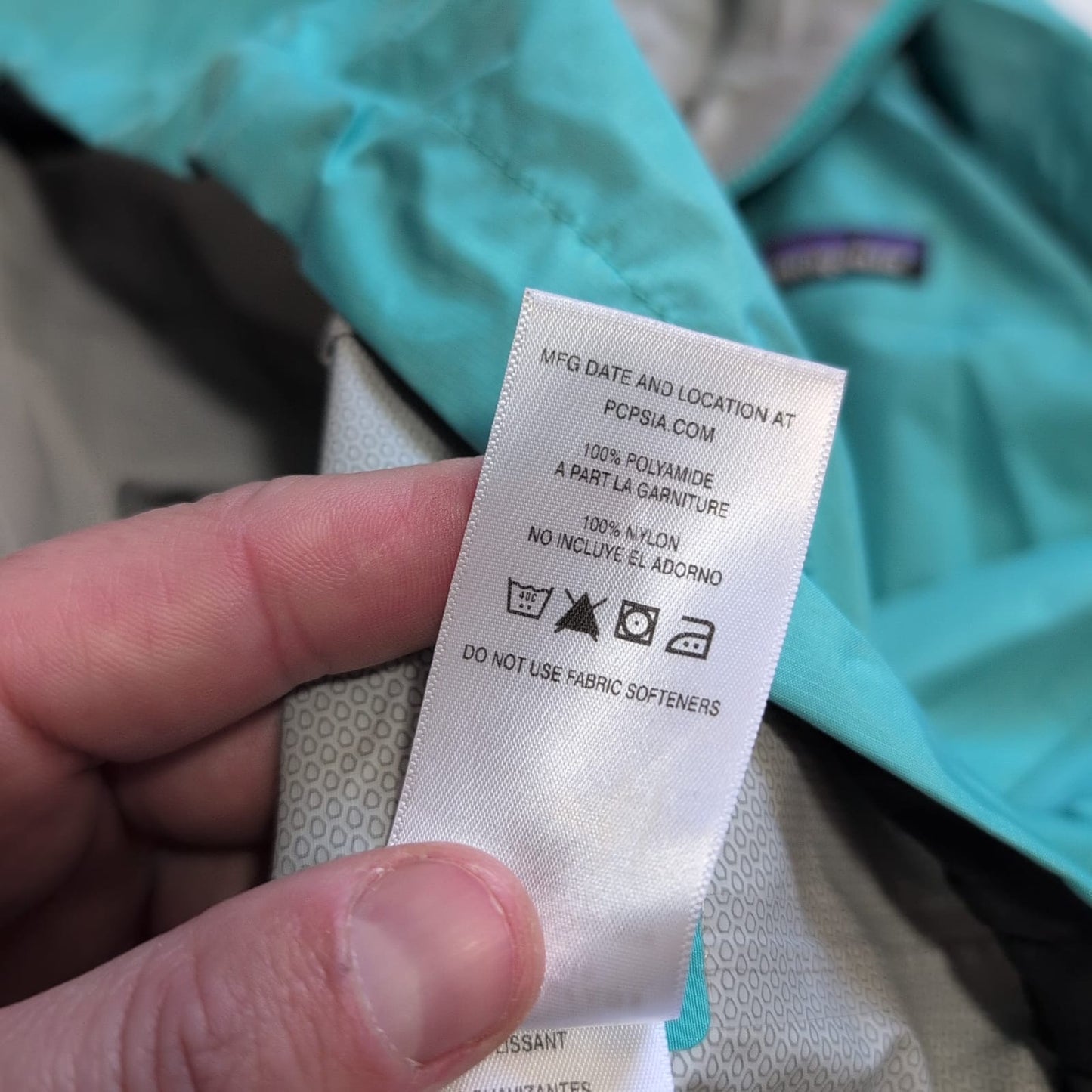 Hardshell Jacke von Patagonia (M Damen) Regenjacke blau