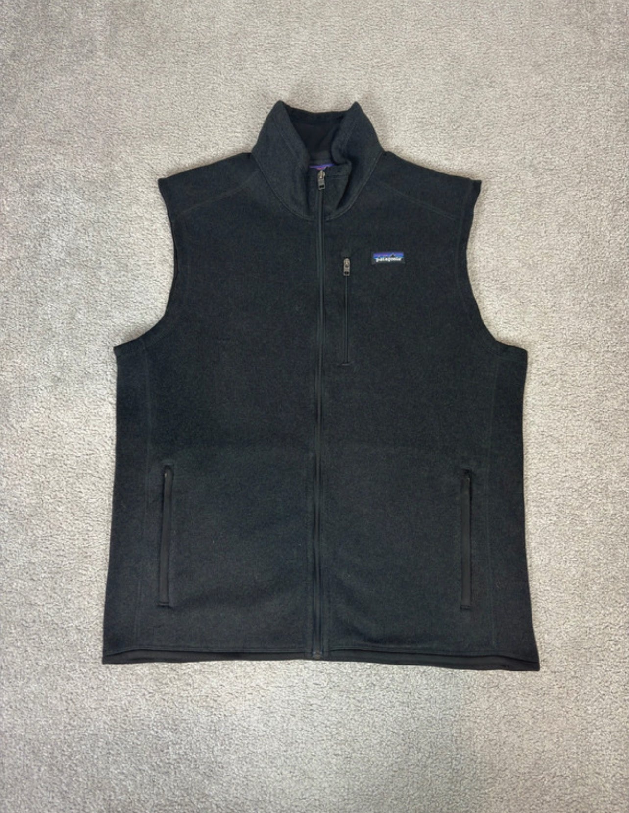 Strickoptik Fleece Weste von Patagonia (XL Herren) Better Sweater schwarz