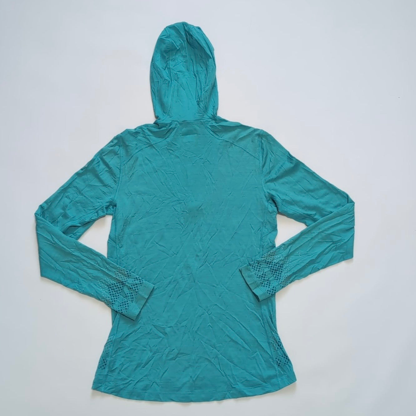 Longsleeve / Hoodie von Icebreaker (Damen M) Merino 200 türkis blau