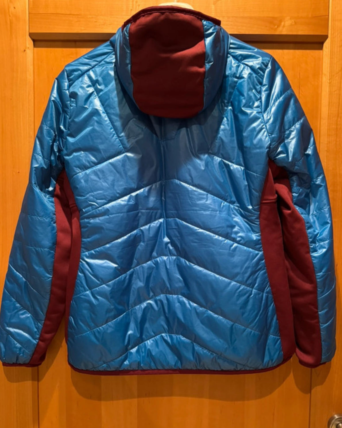 Hybrid Jacke von Schöffel mit Kapuze (M Damen) Primaloft Isolation blau