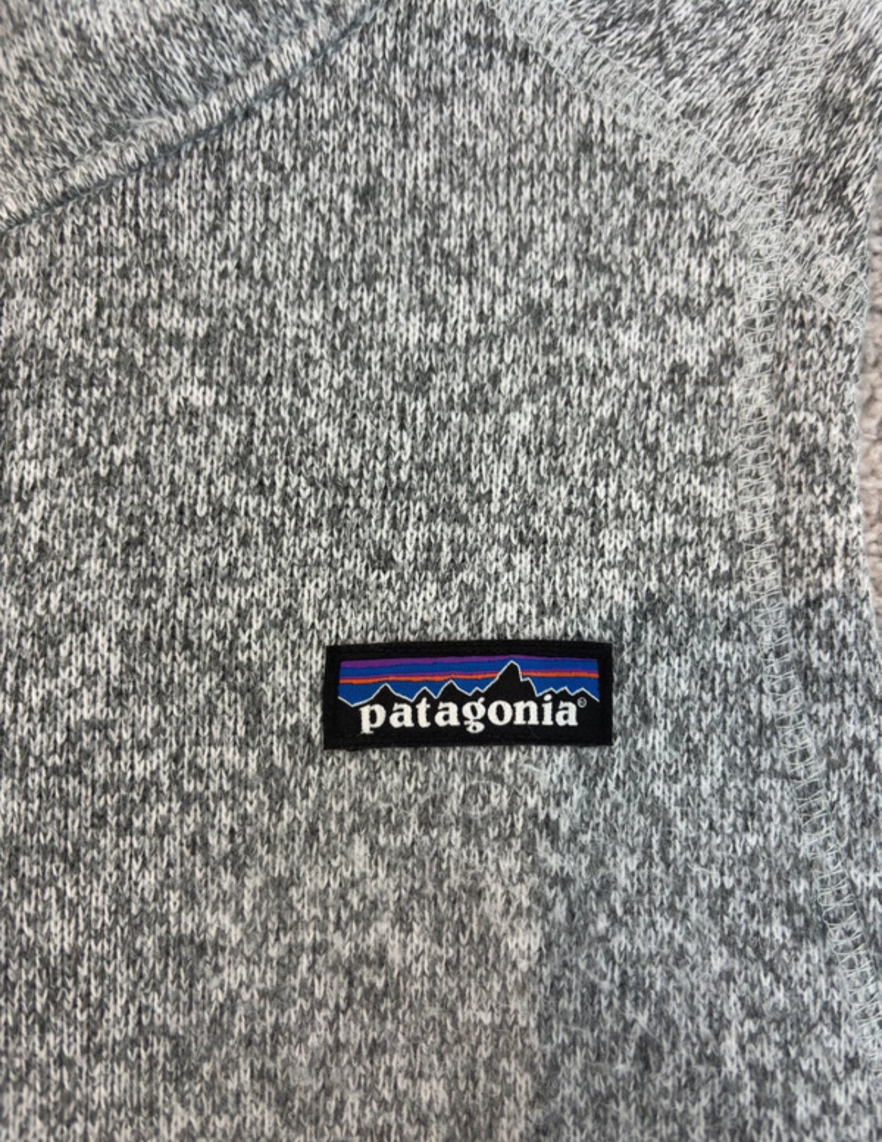 Patagonia Better Sweater Weste (M Damen) Strickoptik Fleece grau