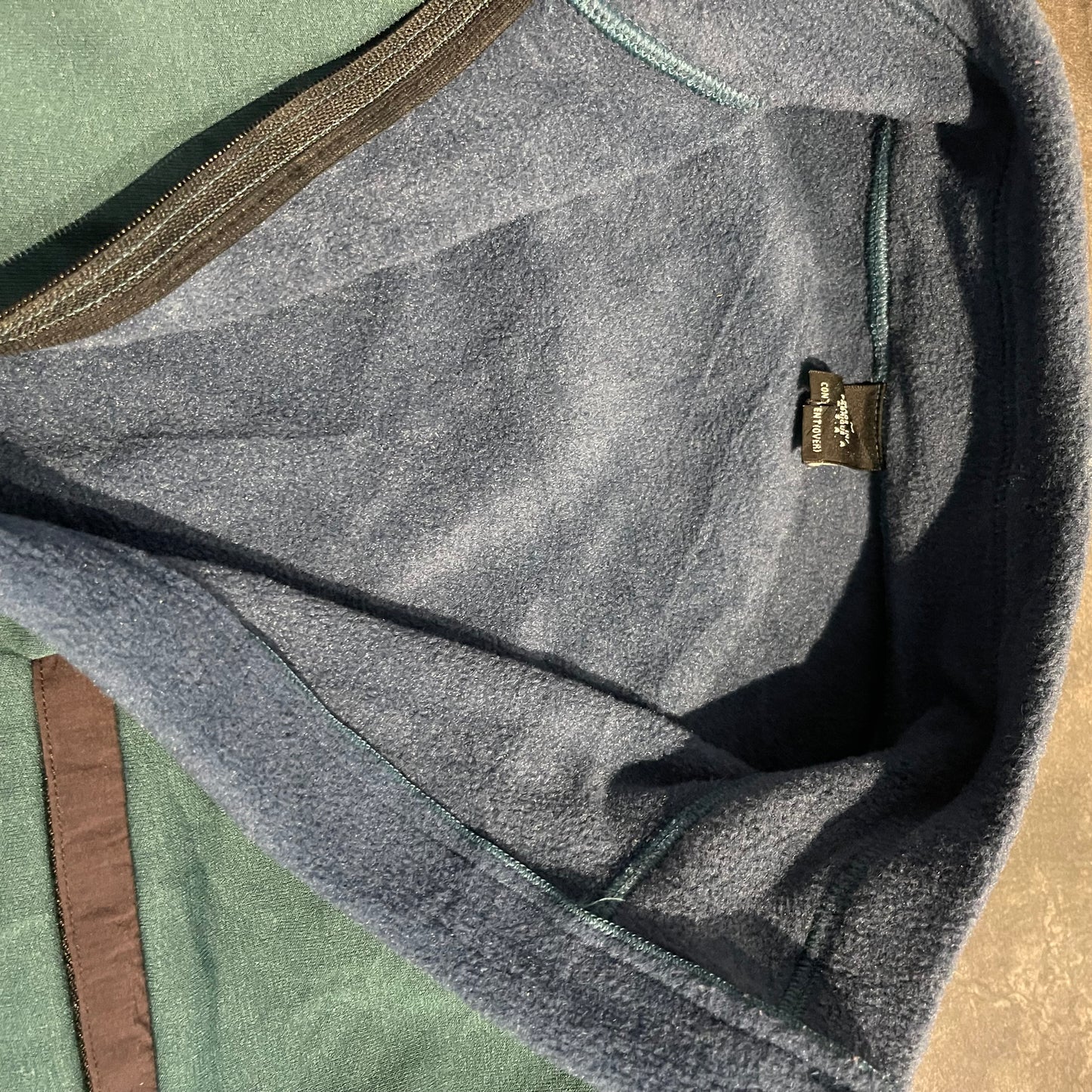 Patagonia Zipper Pullover (L Herren) Fleece Sweatshirt Vintage grün