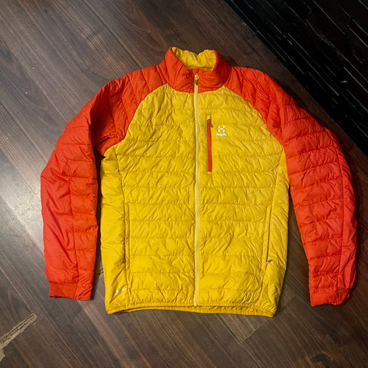 Isolations Stepp Jacke von Haglöfs (L Herren) Kunstdaune orange gelb