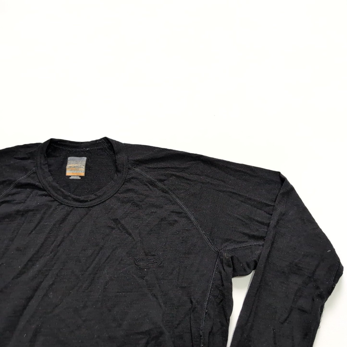 Merino 200 Longsleeve von Icebreaker (M bis L Damen) Langarmshirt schwarz