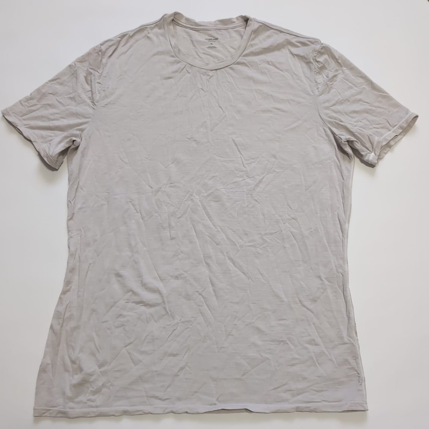 Merino Unterhemd Icebreaker (L Herren) Baselayer Shirt creme weiß - wanderlich.com