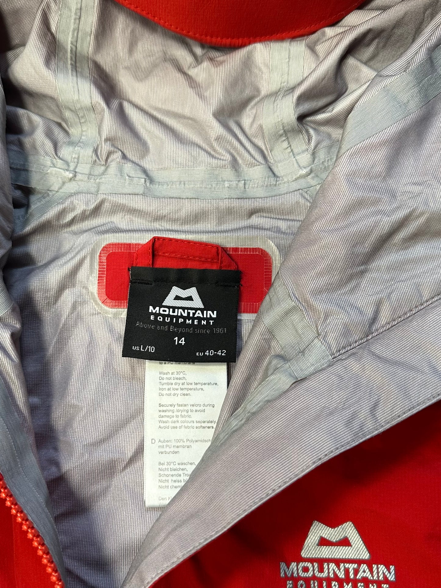 Leichte Regen Jacke Mountain Equipment (L Damen) rot