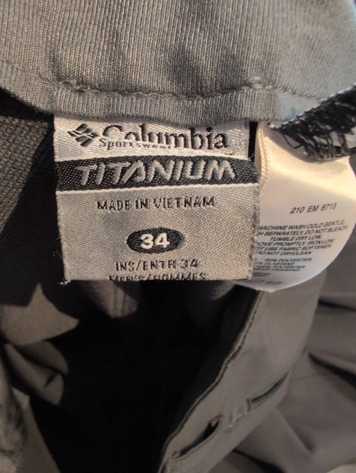 Softshell Hose von Columbia (XL: 52 Herren ) Anthrazit - wanderlich.com