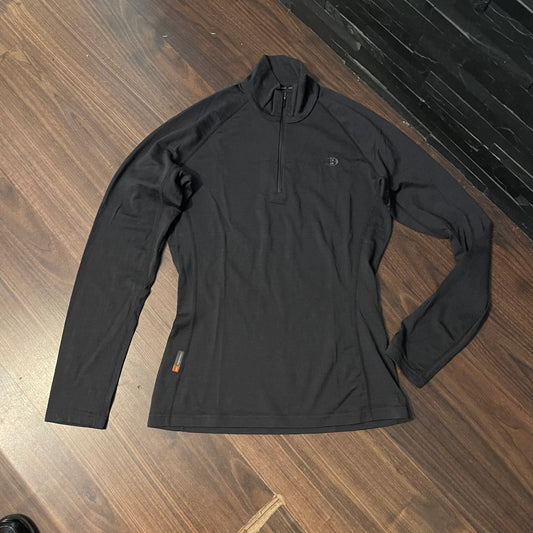 Merino Zip Longsleeve von Icebreaker (S Damen) 200 dunkelgrau
