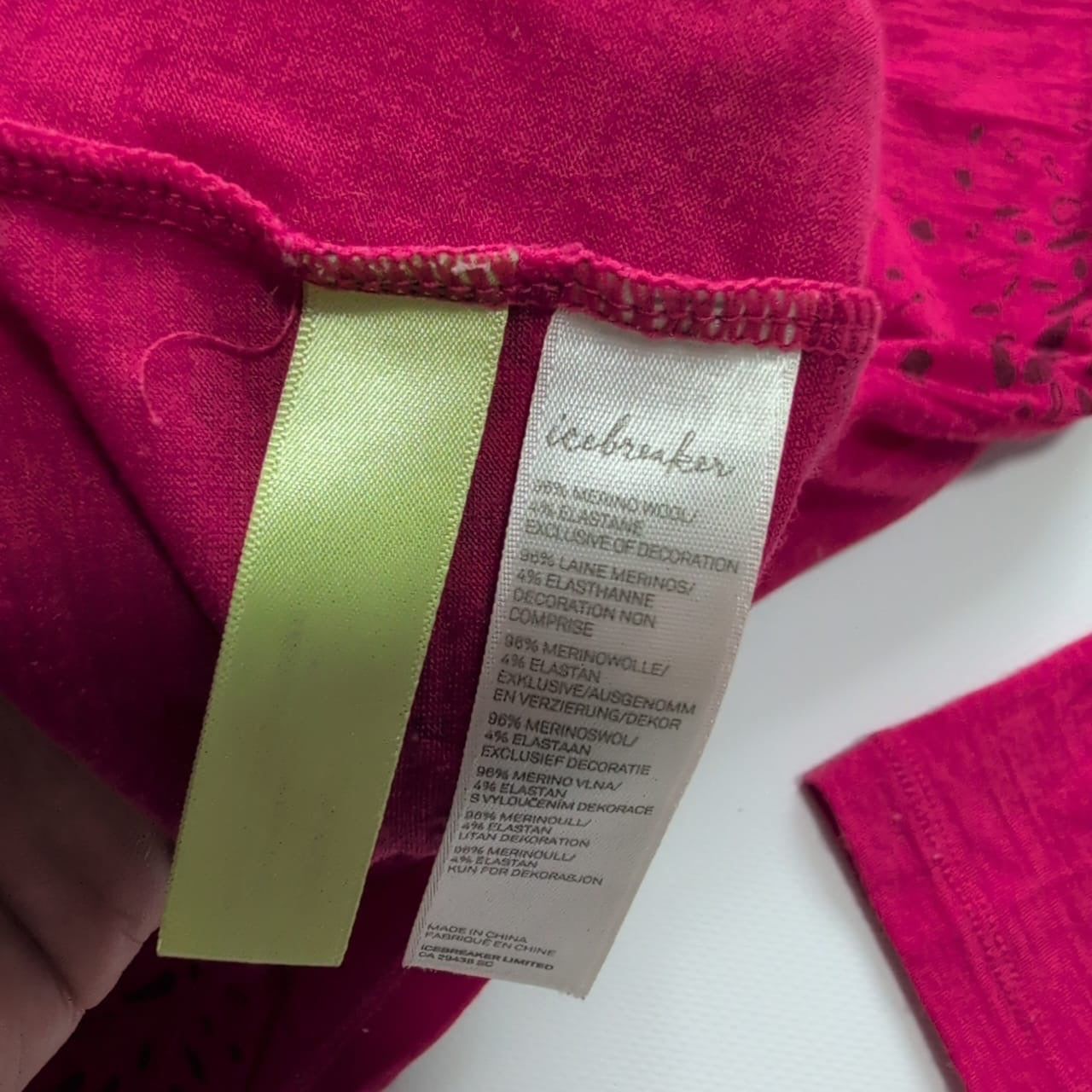 Merino Longsleeve Icebreaker (M Damen) pink