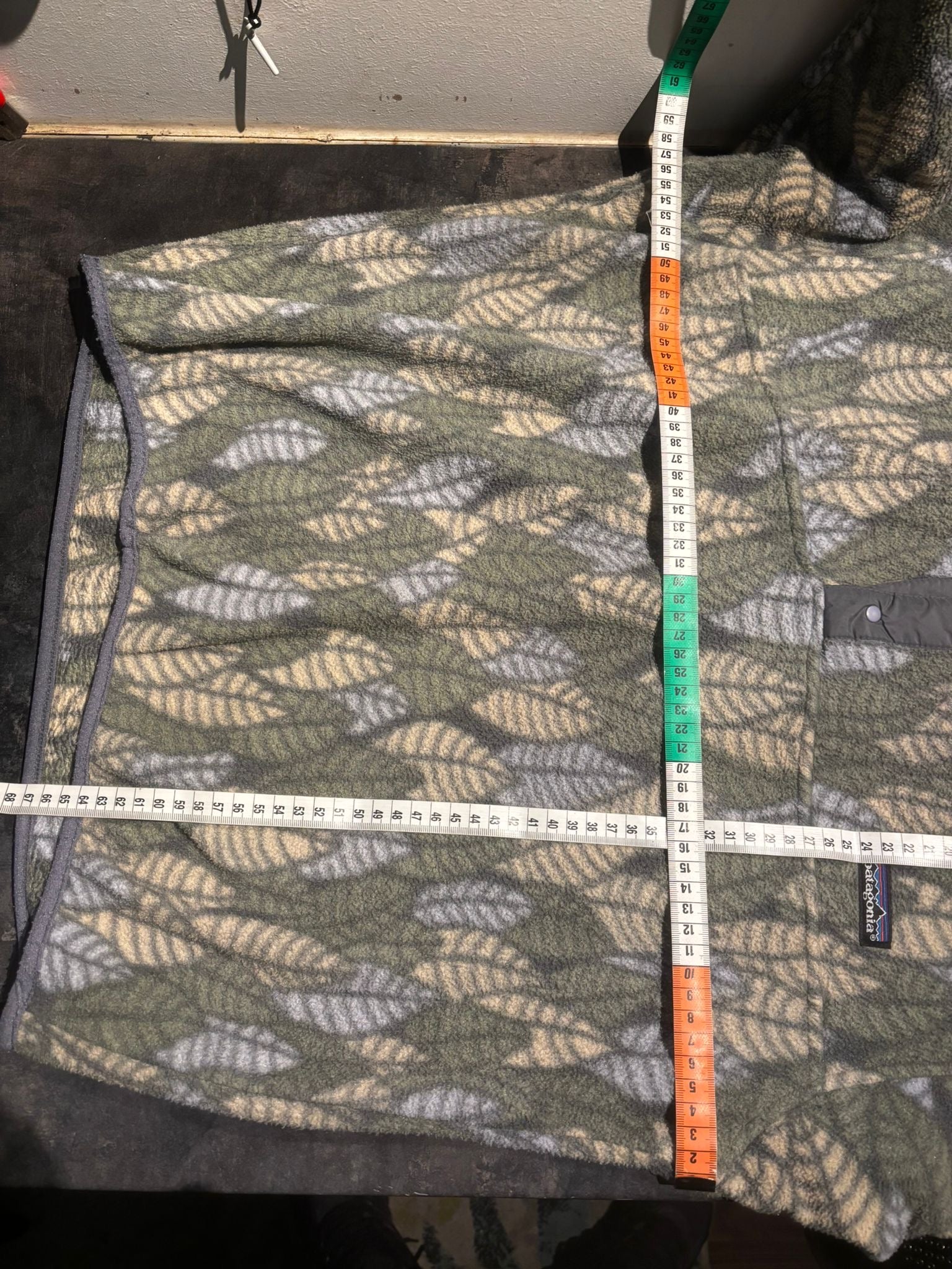 Fleece Pullover von Patagonia (M Herren / L Damen) Synchilla grün gemustert - wanderlich.com