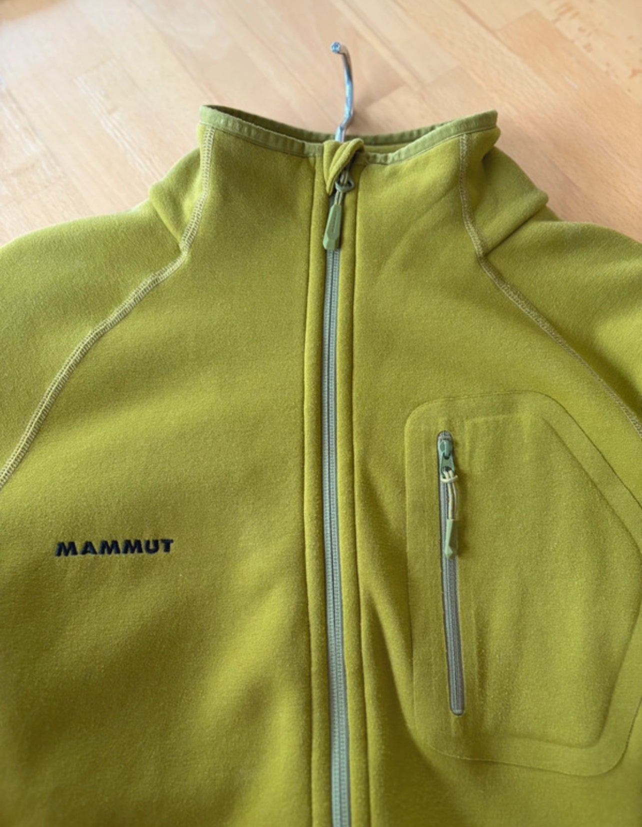 Fleece Jacke von Mammut (XL Herren) Zipper Sweatshirt olivgrün