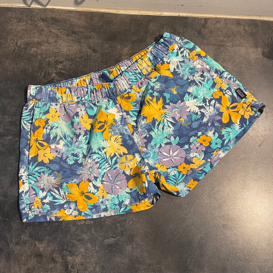 Kurze Sport Shorts Patagonia (M Damen) Badehose bunt Blumen Print