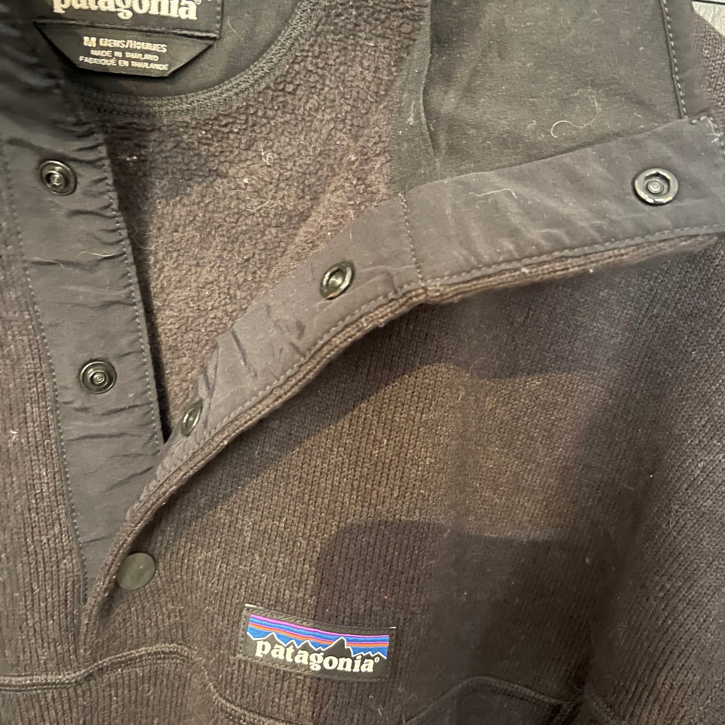 Patagonia Fleece Pullover (M Herren / L Damen) Better Sweater schwarz