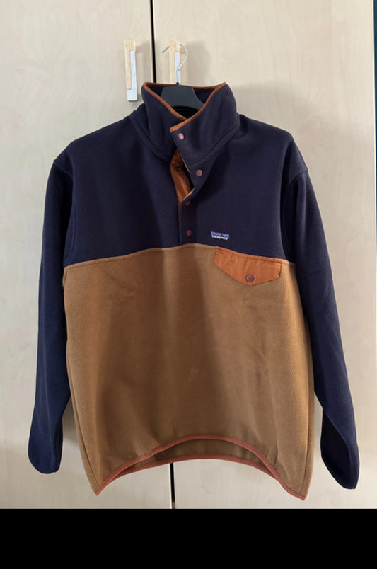 Fleece Pullover Patagonia Synchilla (S Herren / M Damen) marineblau braun
