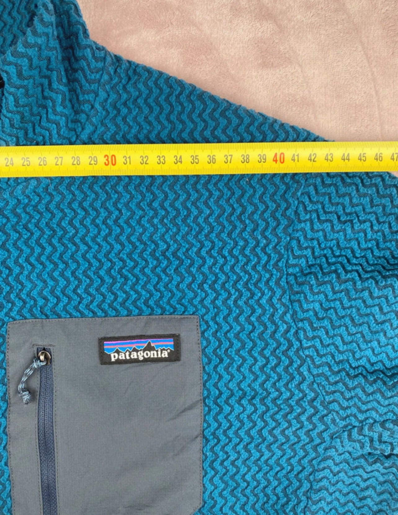 Patagonia R1 Air Fleece Zip-Neck (M Herren) Pullover blau