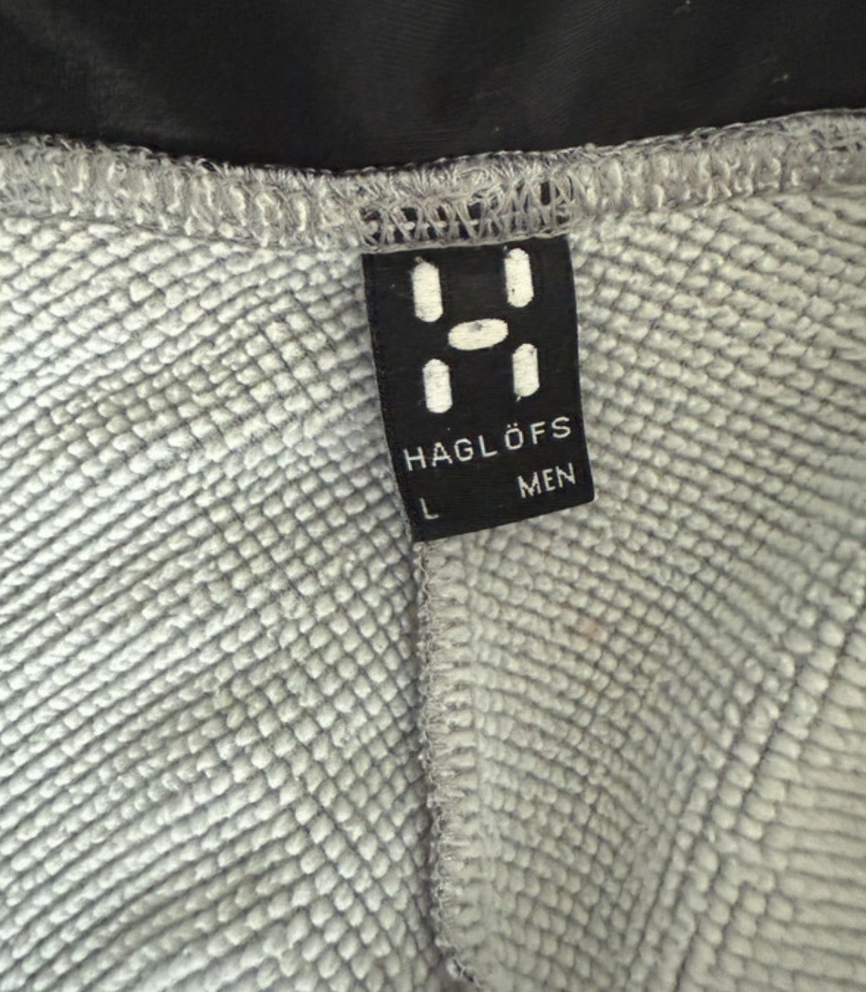 Fleece Jacke von Haglöfs (L Herren) Zipper Hoodie hellgrau