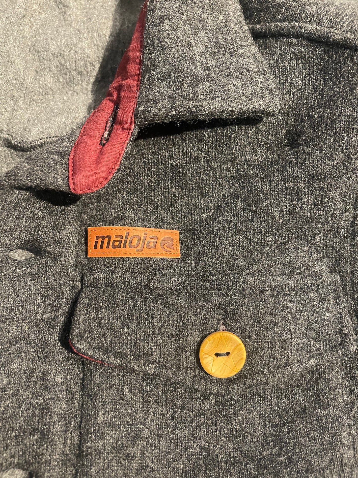 Jacke von Maloja aus Wolle (S Herren /M-L Damen) grau