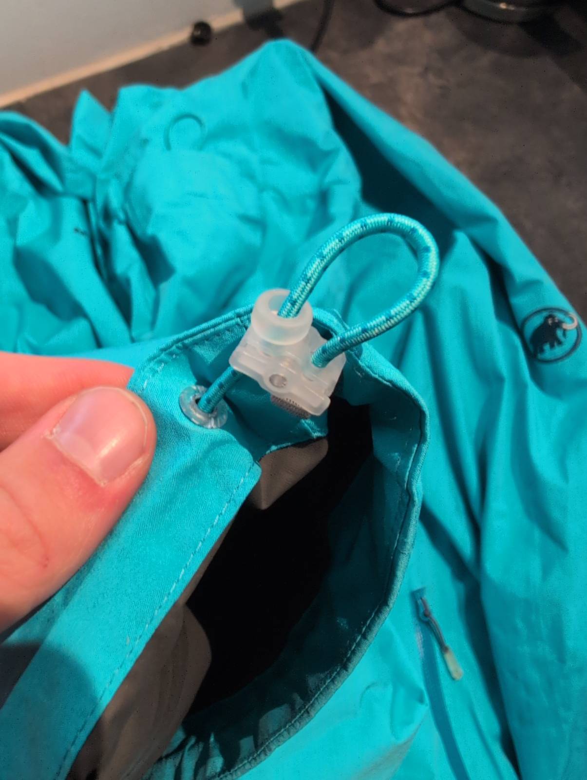 Leichte Hardshell Jacke von Mammut (L Damen) GoreTex blau