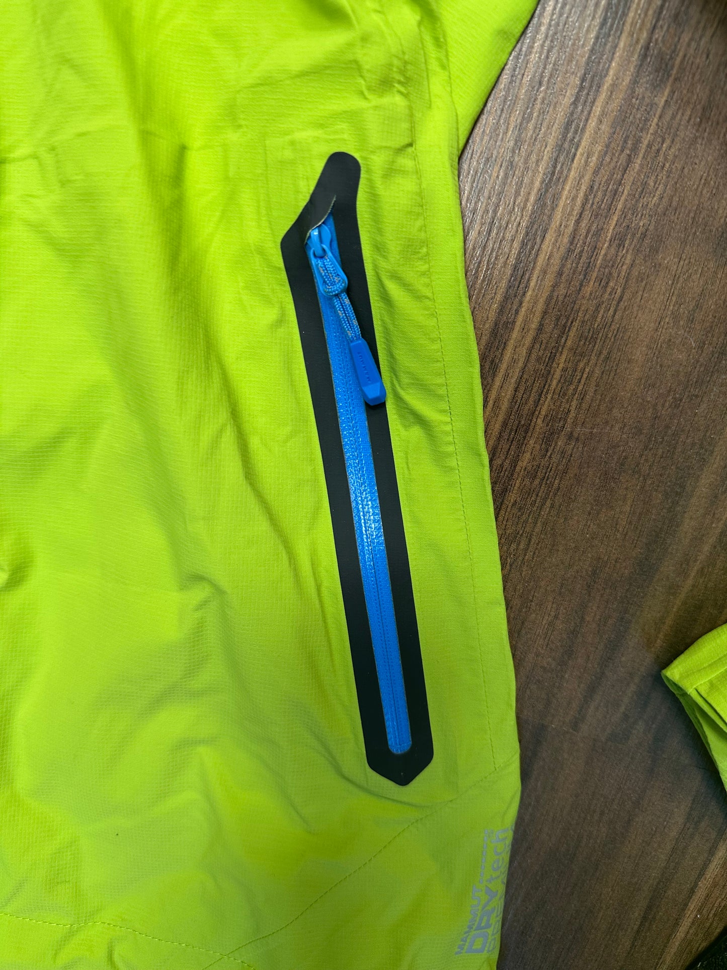 Regen Jacke von Mammut (L Damen) grün mit Kapuze und Membran