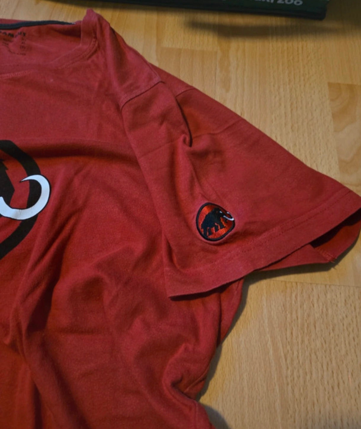 T-Shirt Mammut (XL / XXL Herren) aus Baumwolle rot mit Brustprint