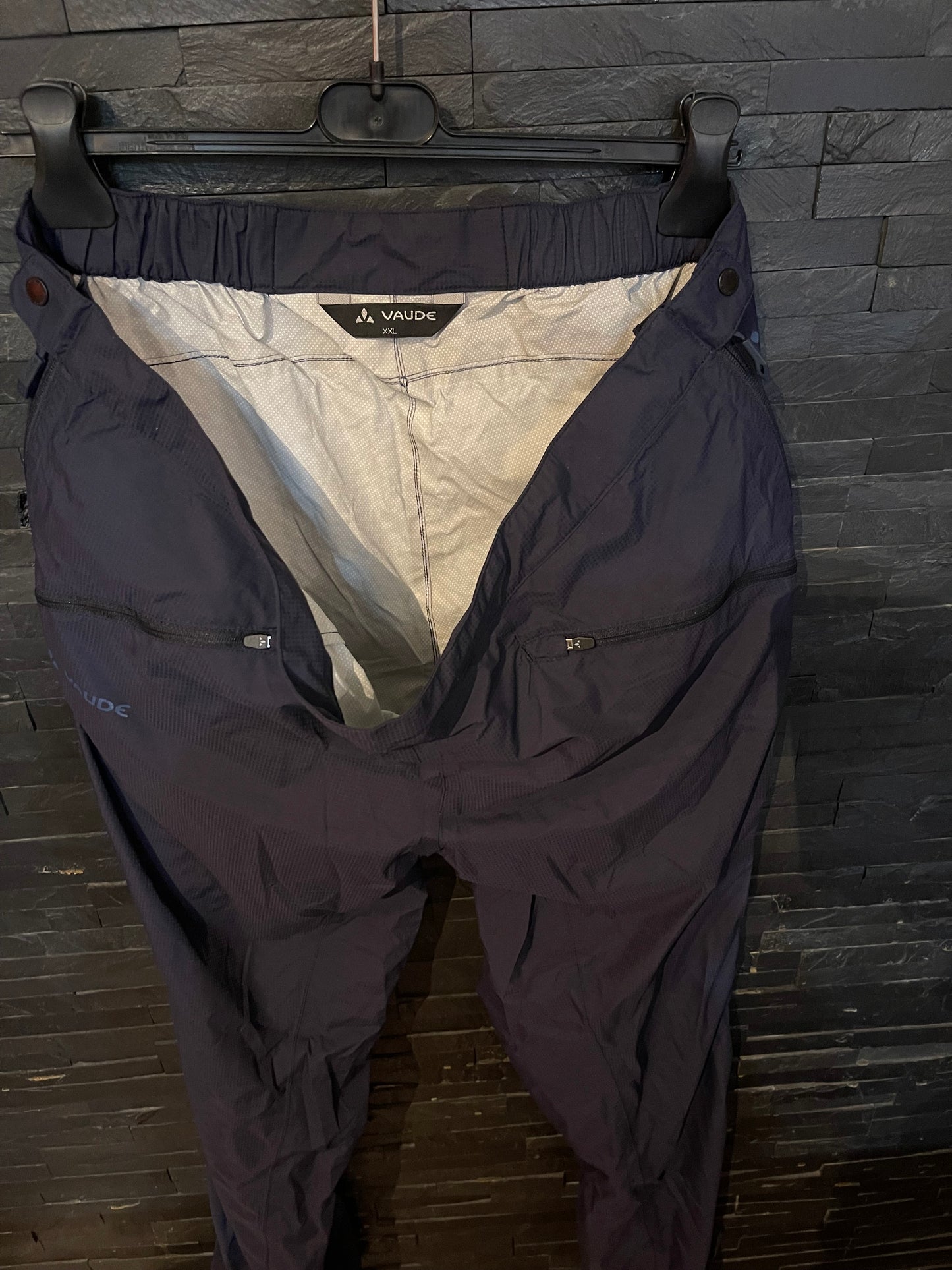 Regenhose von Vaude (XXL Herren) Hardshell Hose marineblau