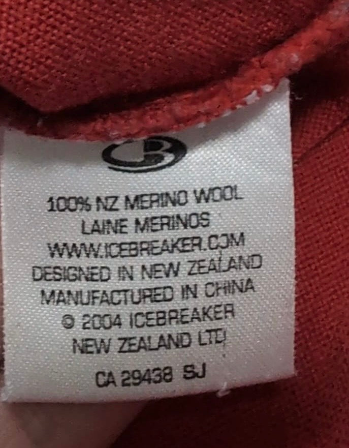 Merino Zip Longsleeve von Icebreaker 260 (M Damen) orange rot - wanderlich.com