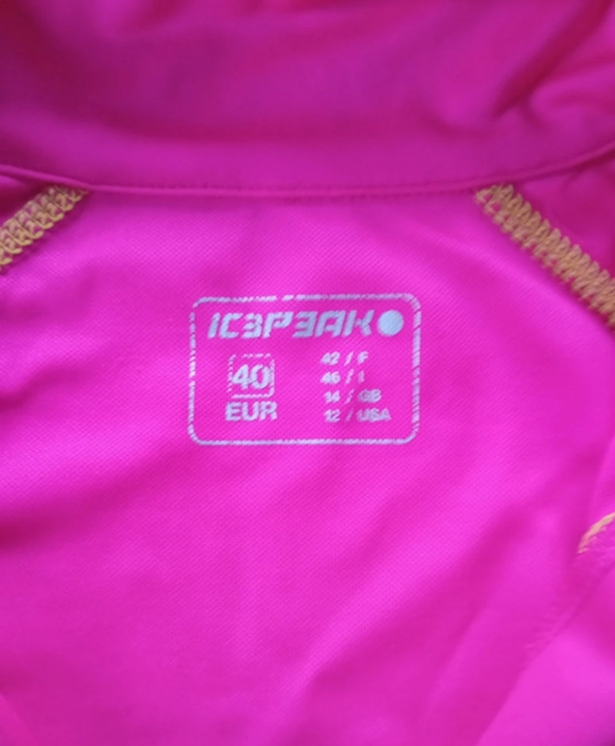 Thermo Longsleeve von Icepeak (L) Zipper Funktionsshirt pink