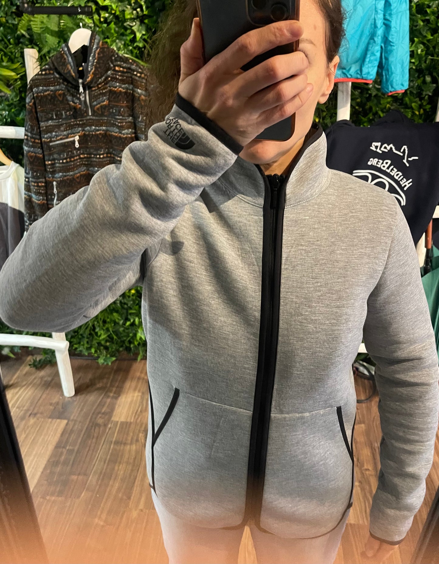 Fleecejacke lang The North Face (Damen S) grau