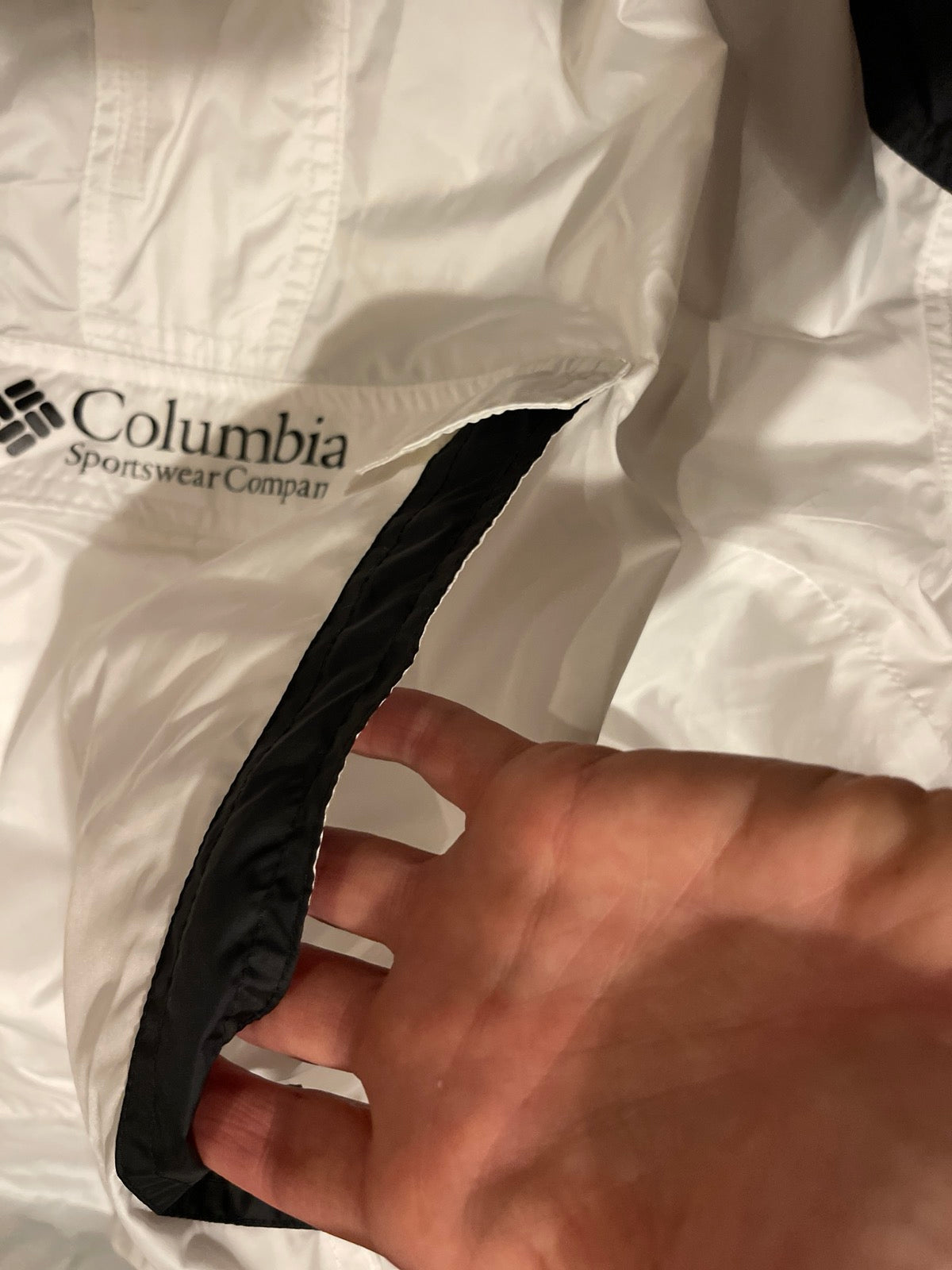 1-lagige Regenjacke von Columbia XXL schwarz-weiß Neu