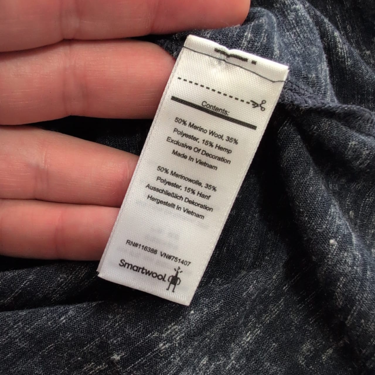 T-Shirt von Smartwool  (S Herren) marineblau