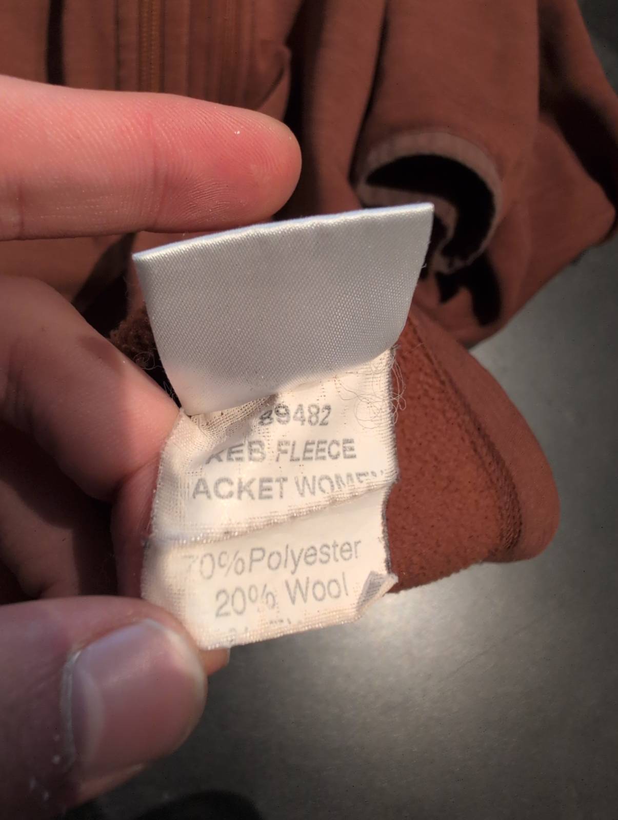 Jacke von Fjällräven (M Damen) Keb Fleece mit Wolle rostfarbig