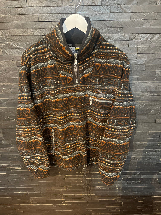 Vintage Fleece Pullover von Salewa (S Herren /M-L Damen) Muster bunt