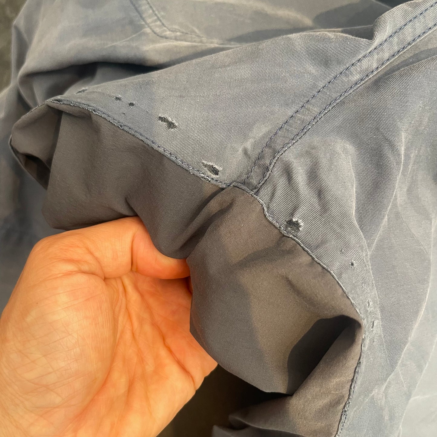 Trekking- Hose von Ortovox mit Merino (XS und L Damen) blau grau