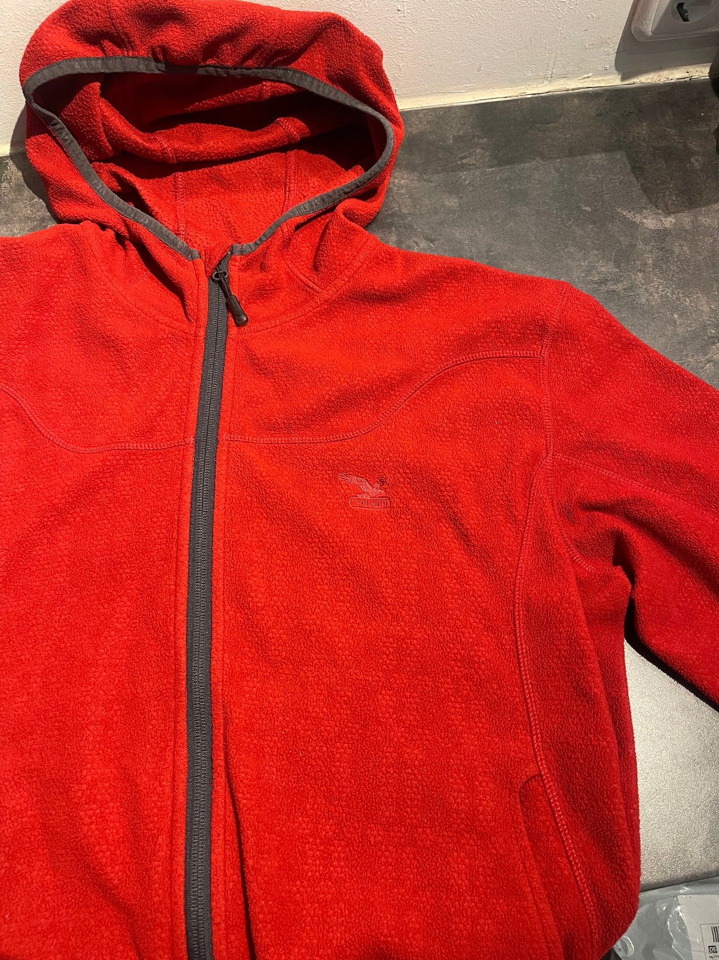 Fleece Jacke von Salewa (XL Herren) Zipper Hoodie rot
