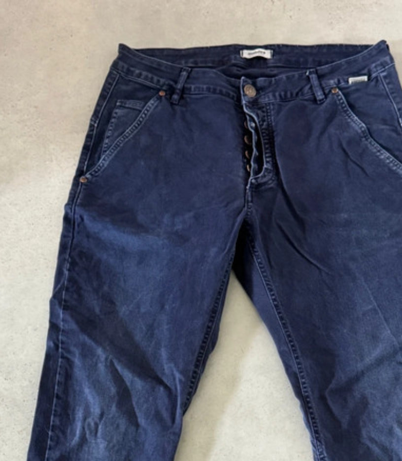 Outdoor Jeans Hose von Maloja (L Herren) pure Baumwolle blau
