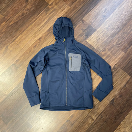 Fleecejacke von Rab (L Herren) Zipper Hoodie dunkelblau