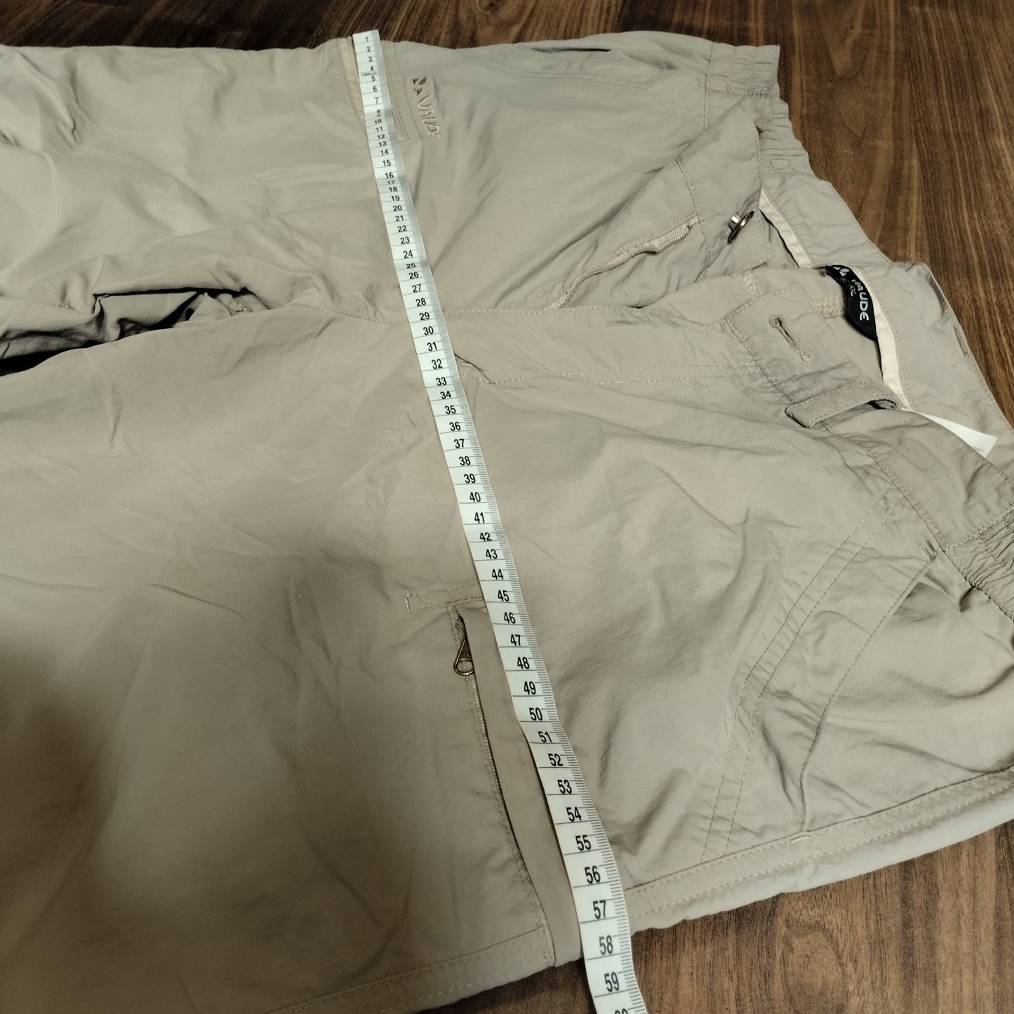 Zip Off Hose von Vaude (Herren 3XL: 56) 2in1 beige