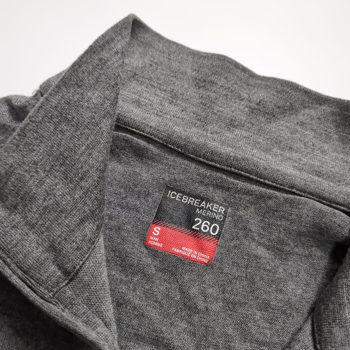 Longsleeve von Icebreaker Merino 260 (S Herren) Half Zip grau