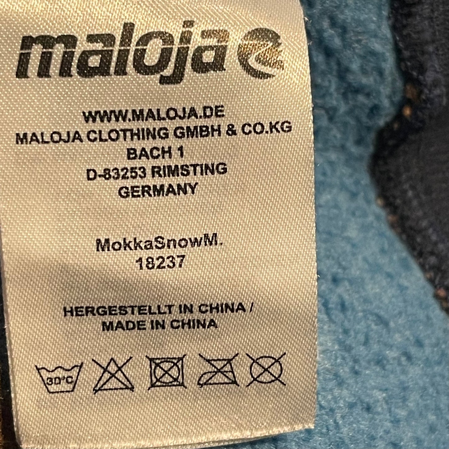 Fleece Jacke von Maloja (L Herren) Strickoptik, Cord dunkelblau gestreift