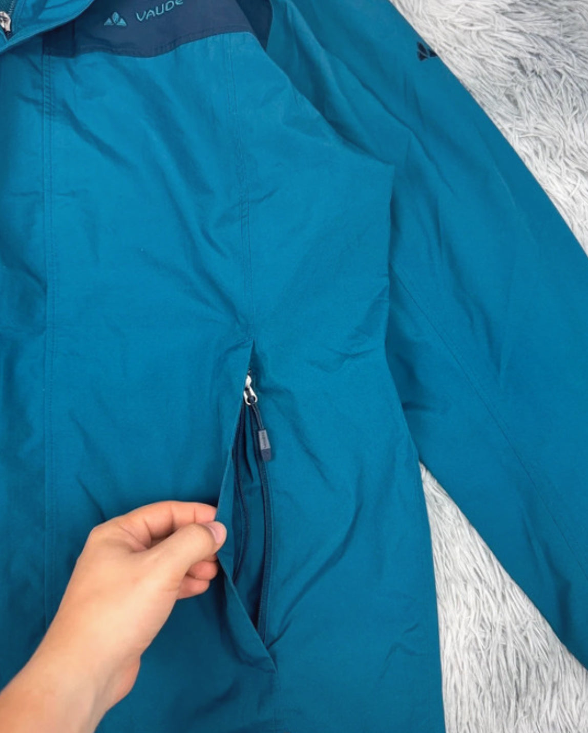 Regen Jacke von Vaude (L Herren ) blau