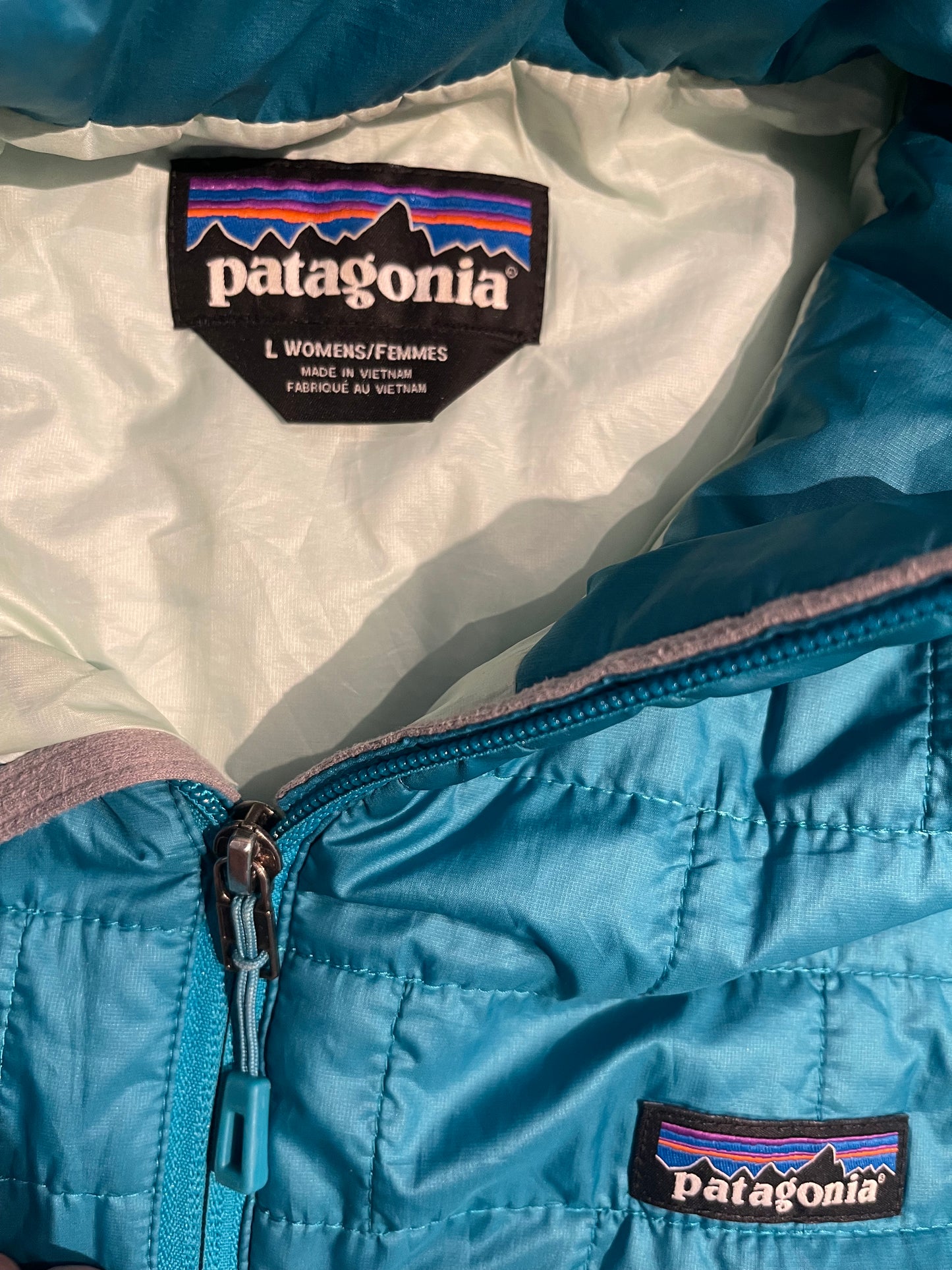 Primaloft Jacke von Patagonia (Damen L) Nano Puff türkis