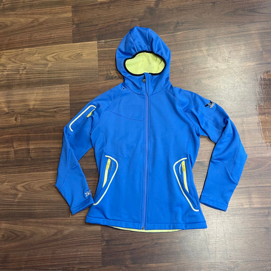 Fleecejacke von Salewa (L Damen) Zipper Hoodie blau