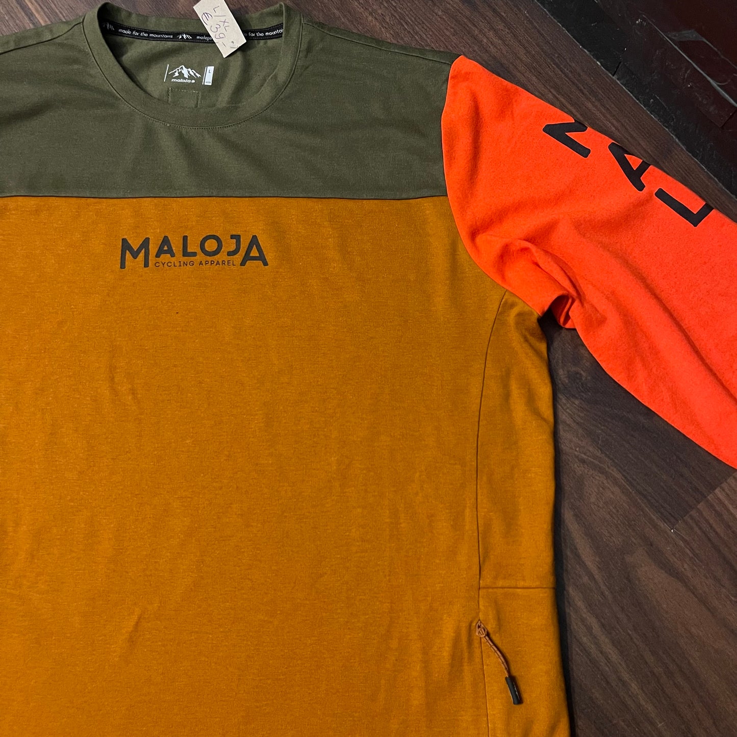Longsleeve von Maloja (L / XL Herren) orange ocker grün