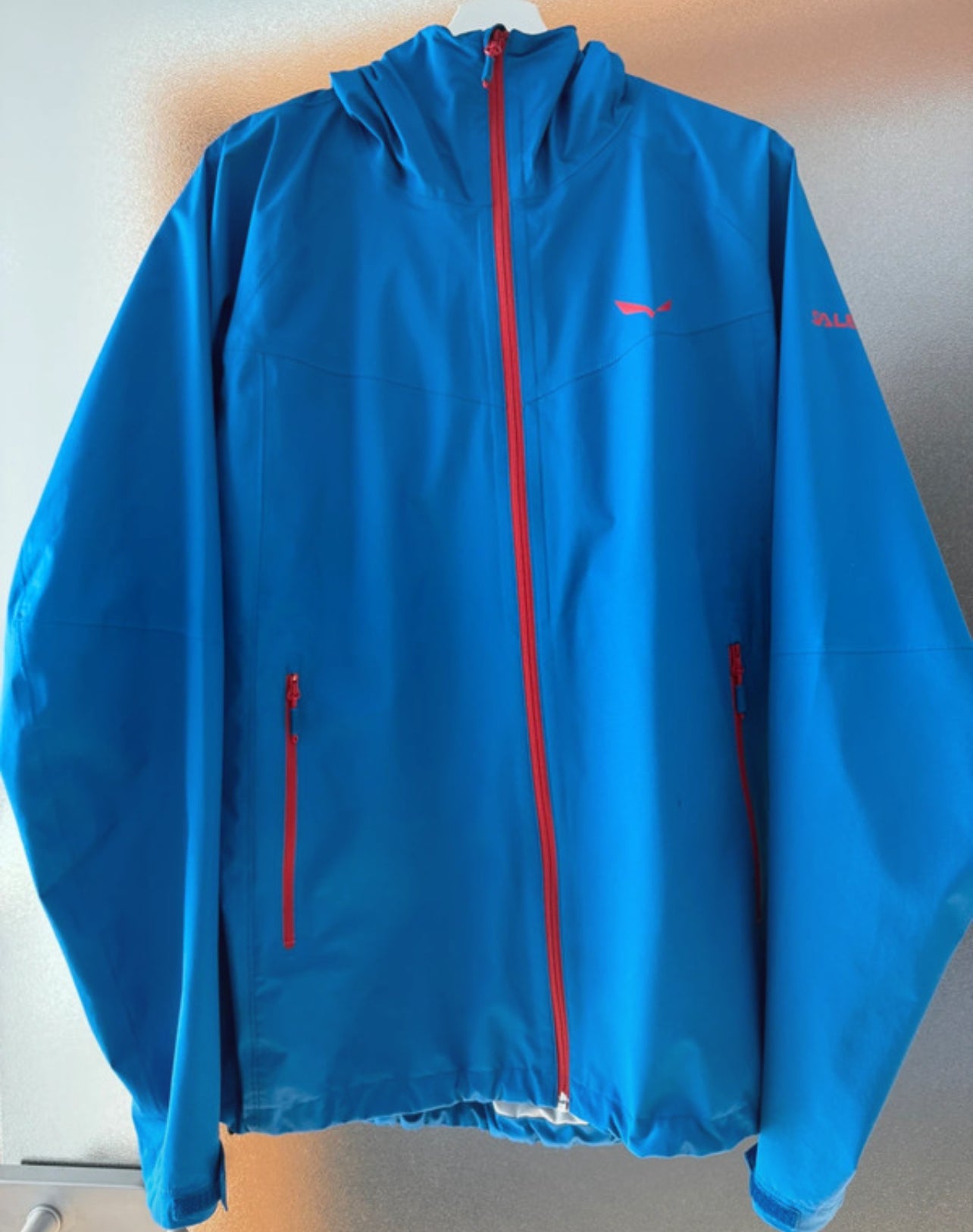 2-lagige Regen Jacke von Salewa (L Herren) Hardshell blau
