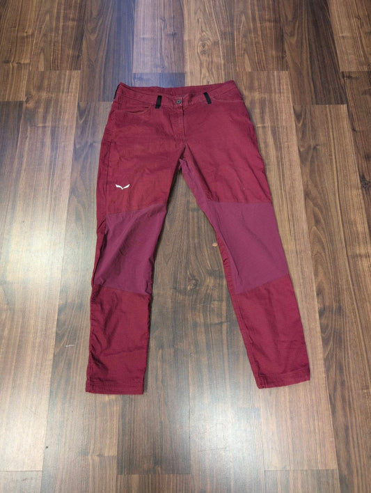 Kletter Hose von Salewa (Damen XL: 42) aus Hanf dunkelrot elastisch