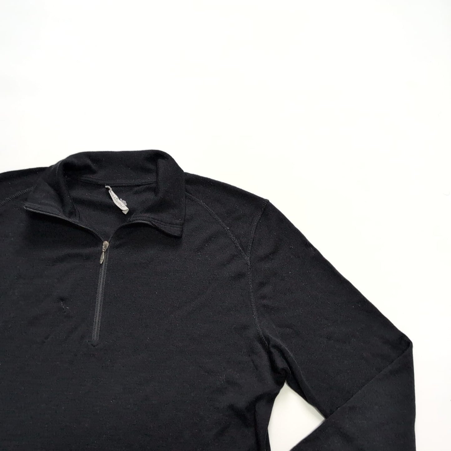 Merino Zip Longsleeve von Smartwool (M Herren) Baselayer schwarz