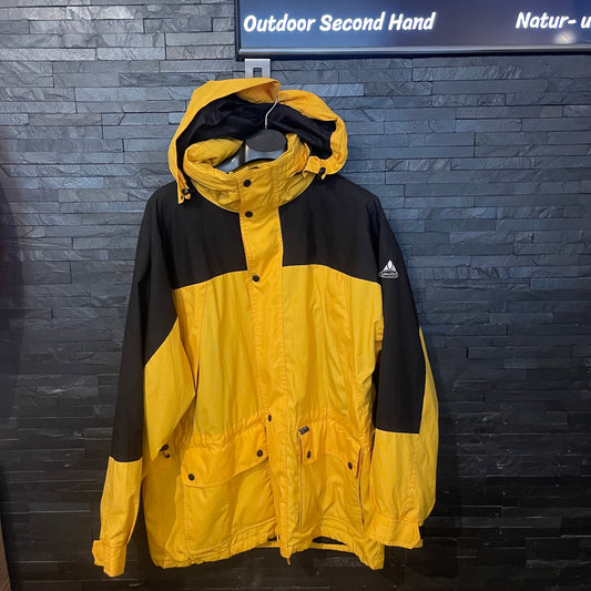 Leicht gefütterte Regen Jacke von Vaude (XL Herren) gelb schwarz