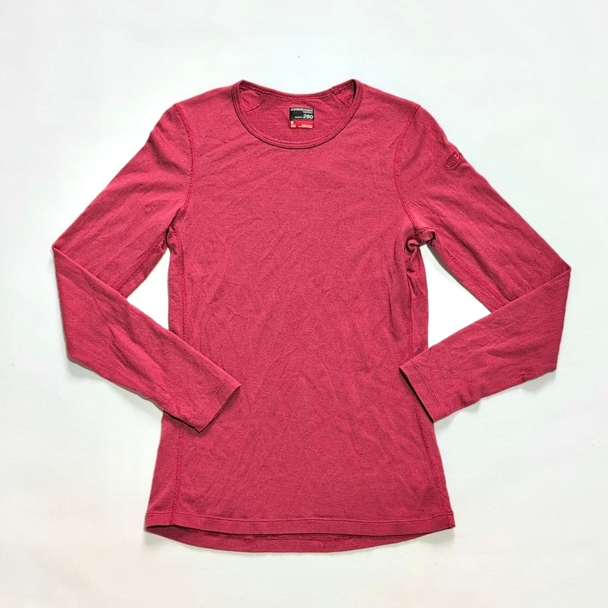 Merino Longsleeve Icebreaker 260 (S Damen) rosa