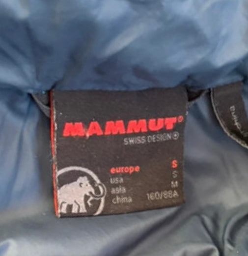 Lange Daunen Jacke von Mammut (S Damen) Parka petrolblau