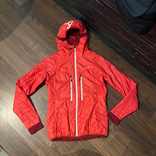 Wolle / Daunen Jacke von Ortovox (S Damen) rosa mit Kapuze